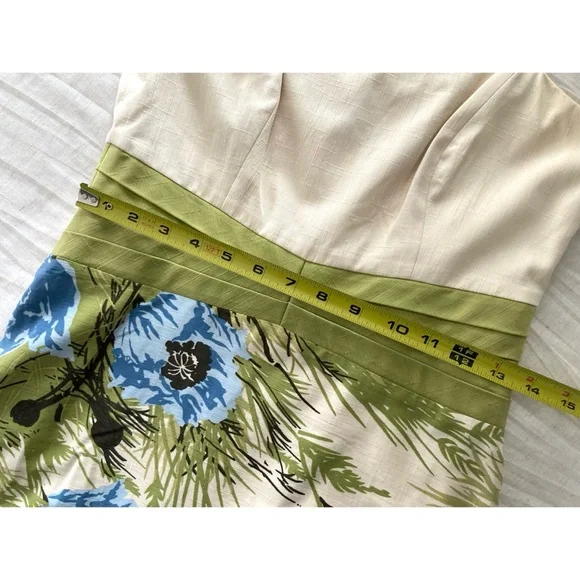 Ann Taylor Silk Floral Midi Dress NWOT Size 2 Petite - Picture 15 of 16